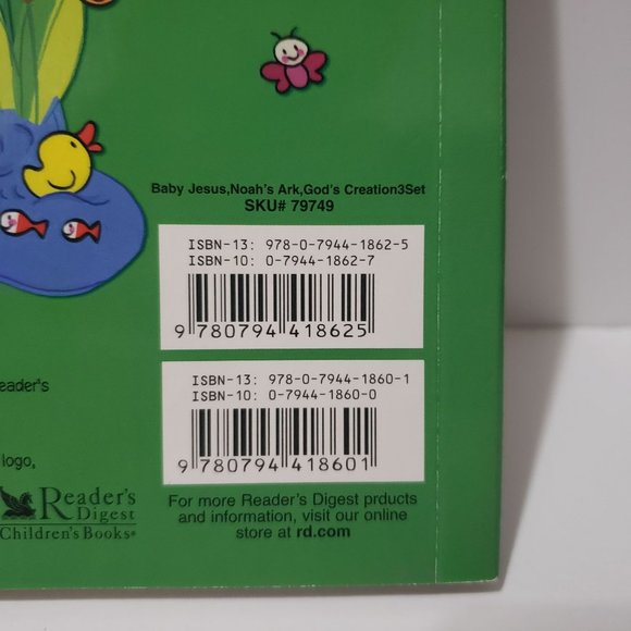 Readers Digest Bible Stories Board Books Tabbed Creation Noah's Ark Jesus - Picture 8 of 12